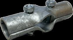 T-klemme, dobbelt 1"x1"x1", bolte 10x50 mm.